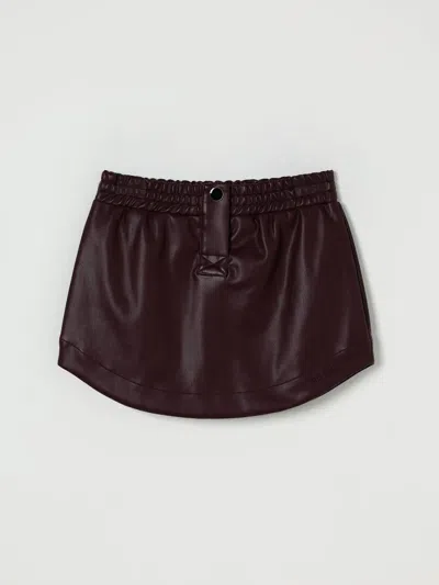 Msgm Skirt  Kids Kids Color Burgundy In Brown