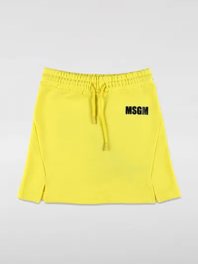 Msgm Skirt  Kids Kids Color Yellow