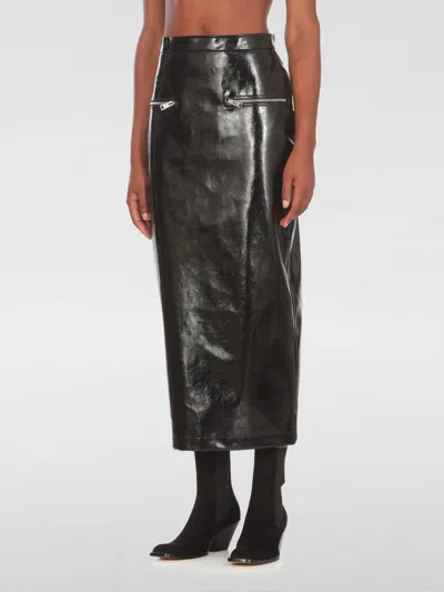MSGM SKIRT MSGM WOMAN COLOR BLACK,G11837002