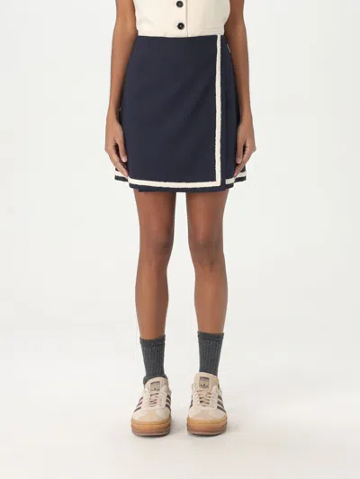 MSGM SKIRT MSGM WOMAN COLOR BLUE,G58240009