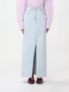 Msgm Skirt  Woman Color Denim In Denim