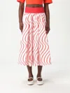 Msgm Skirt  Woman Color Red In Red