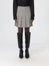 Msgm Skirt  Woman Color White In Gray