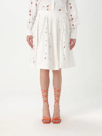 MSGM SKIRT MSGM WOMAN COLOR WHITE,G65704001