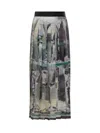 Msgm Pleated Maxi Skirt In Grey