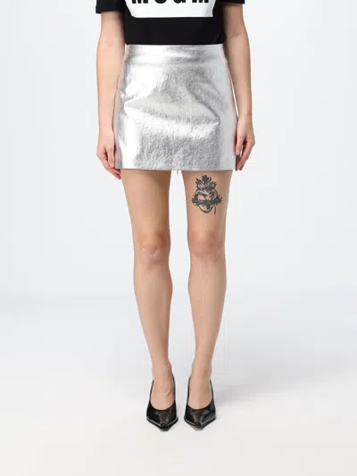 Msgm スカート レディース カラー シルバー In Silver