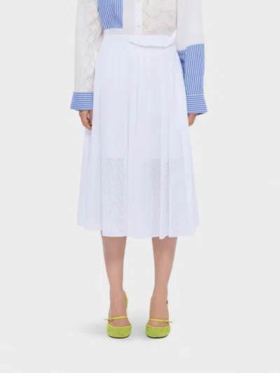 Msgm Skirt Woman In White