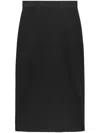 Msgm Maxirock Mit Logo-print In Black
