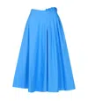 Msgm Skirts Clear Blue In Blue