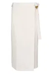 Msgm Skirts White In Bianco Chiari E Naturali