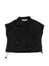 Msgm Cut-out Shirt In Black