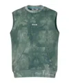 Msgm Sleeveless Sweatshirt In Green