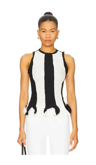 Msgm Sleeveless Top In White
