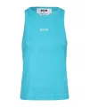 Msgm Sleeveless Vest In Green