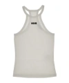 Msgm Sleeveless Vest In White