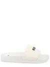 Msgm White Pvc Sandals In White