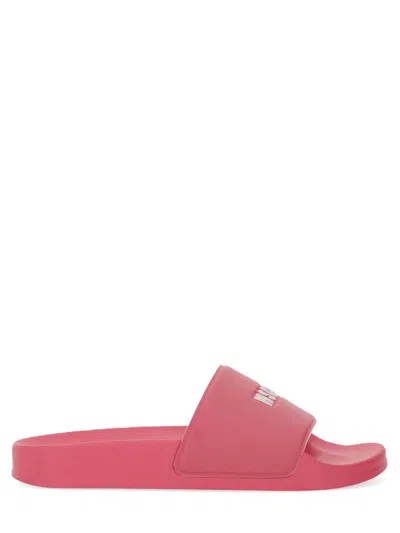 Msgm Slide Sandal With Logo