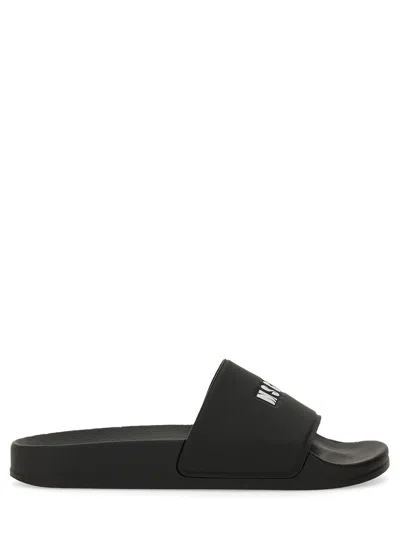 MSGM SLIDE SANDAL WITH LOGO