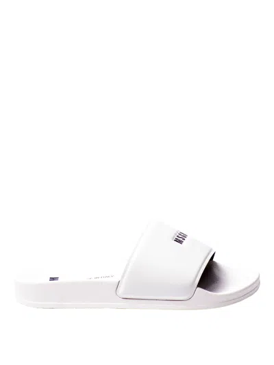 Msgm Sliders In White