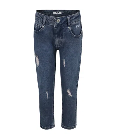 Msgm Slim-leg Jeans In Blue