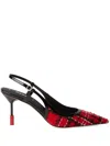 Msgm Slingback-pumps In Rot