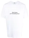 Msgm Slogan-print Cotton T-shirt In White