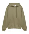 Msgm Slogan-print Drawstring Hoodie In Gray