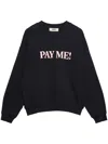 Msgm Slogan-print Sweatshirt In Black