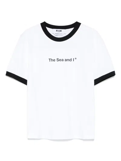 Msgm Slogan T-shirt