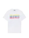 Msgm Slogan-print T-shirt In White