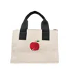 Msgm Embroidered Tote Bag