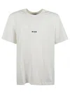 Msgm Small Chest Logo T-shirt In Neutral