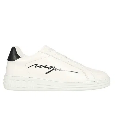 Msgm Sneaker With Logo In Black
