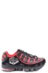 Msgm Silva Black Leather And Tech Fabric Sneakers In Black