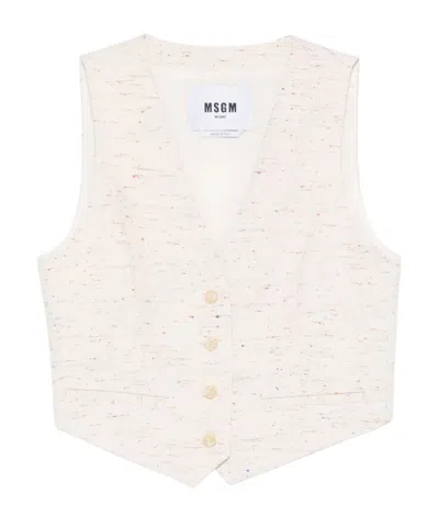 Msgm Speckled Waistcoat
