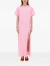 Msgm Bottega Veneta Silver-gold-brown Metal Sunglasses In Pink