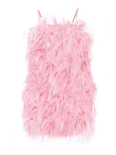 Msgm Vestido Corto In Pink