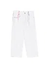 Msgm Stitching-detail Denim Jeans In White