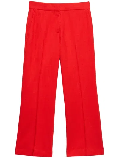 MSGM STRAIGHT CROPPED TROUSERS