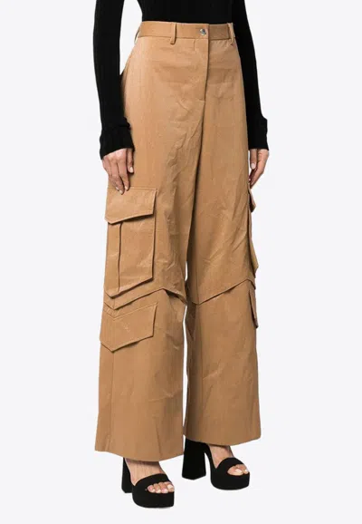MSGM STRAIGHT-LEG CARGO PANTS
