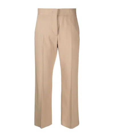 Msgm Straight-leg Cropped Tailored Trousers
