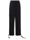 MSGM STRAIGHT-LEG DRAWSTRING ANKLES RIPSTOP CARGO TROUSERS