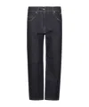 Msgm Ankle Cut Denim Jeans In Black