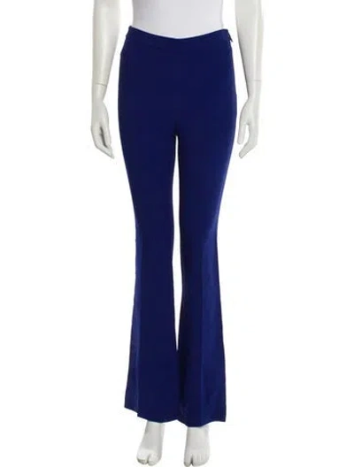 Pre-owned Msgm Straight Leg Pants In Blue