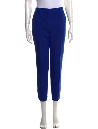 Pre-owned Msgm Straight Leg Pants In Blue
