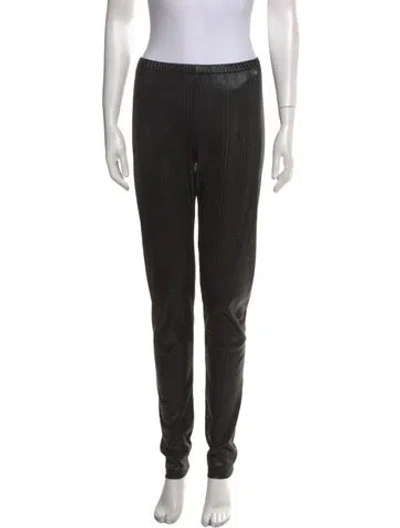 Pre-owned Msgm Straight Leg Pants In Gray