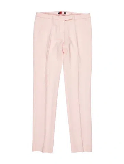 Pre-owned Msgm Straight Leg Pants In Pink