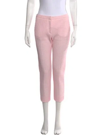 Pre-owned Msgm Straight Leg Pants In Pink