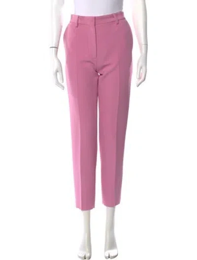 Pre-owned Msgm Straight Leg Pants In Purple
