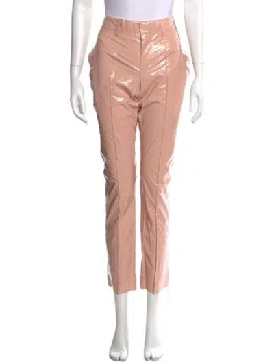 Pre-owned Msgm Straight Leg Pants W/ Tags In Pink